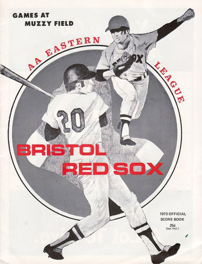 1973 Bristol Red Sox baseball program from the Eastern League