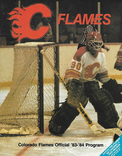 1983-84 Colorado Flames Program from the Central Hockey League