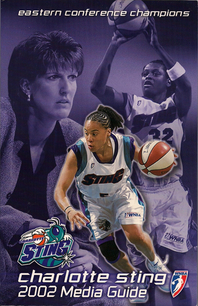 2002 Charlotte Sting Media Guide from the WNBA