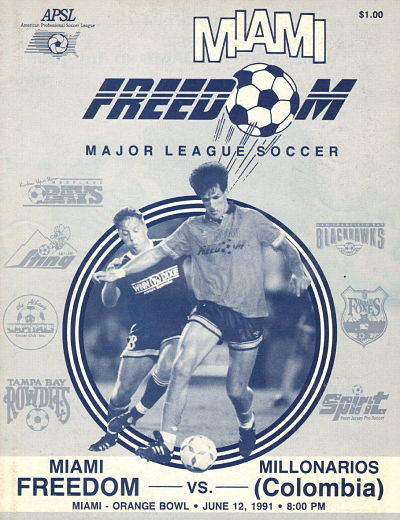 Miami Freedom Program from the American Professional Soccer League