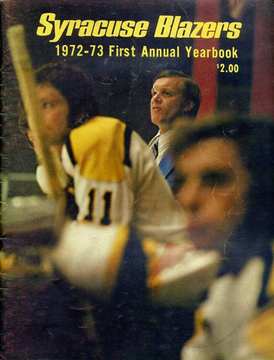 1972-73 Syracuse Blazers Yearbook from the Eastern Hockey League