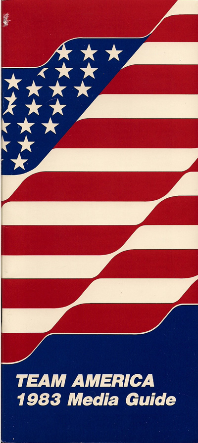 1983 Team America Media Guide from the North American Soccer League