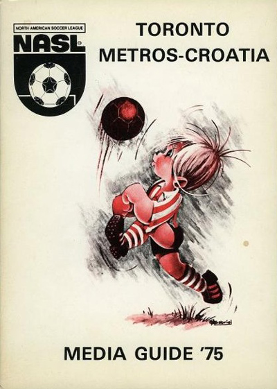1975 Toronto Metros-Croatia Media Guide from the North American Soccer League