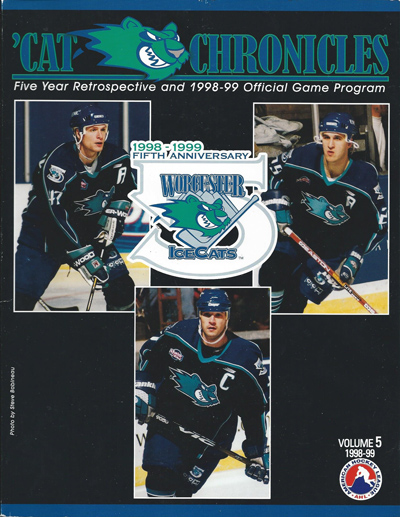 1998-99 Worcester IceCats Program from the American Hockey League
