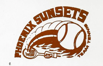 1982 Phoenix Sunsets logo from World Team Tennis