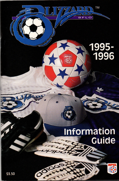 1995 Buffalo Blizzard Media Guide from the National Professional Soccer League
