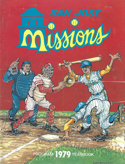 1979 San Jose Missions baseball yearbook from the California League