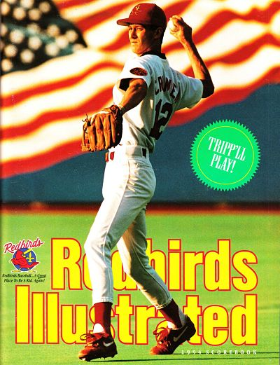 Vintage 1981 Louisville Redbirds Baseball Pennant Minor League 