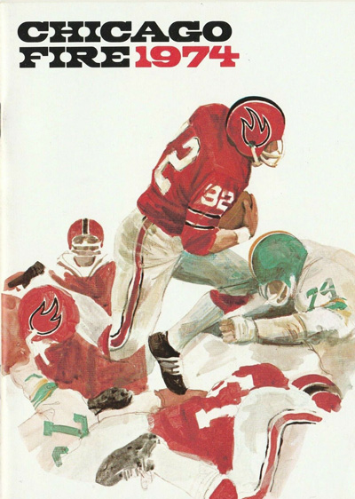 1974 Chicago Fire Media Guide from the World Football League