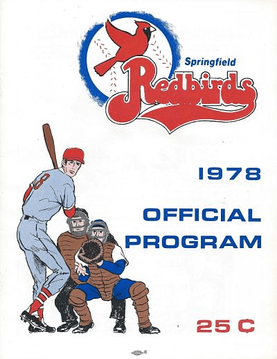 1978 Springfield Redbirds baseball program from the American Association