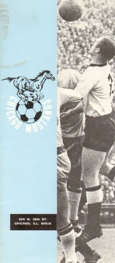 1967 Chicago Mustangs Media Guide from the United Soccer Association