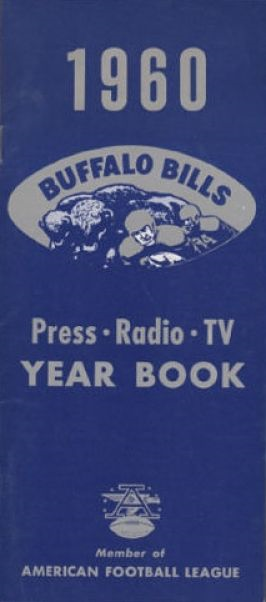 1964 BUFFALO BILLS MEDIA GUIDE YEARBOOK AFL CHAMPIONS NICE SHAPE 1ST  CHAMPIONS