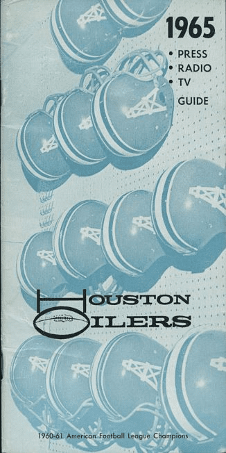 Lot Detail - 1967 AFL Championship Game Media Guide – Houston Oilers vs  Oakland Raiders