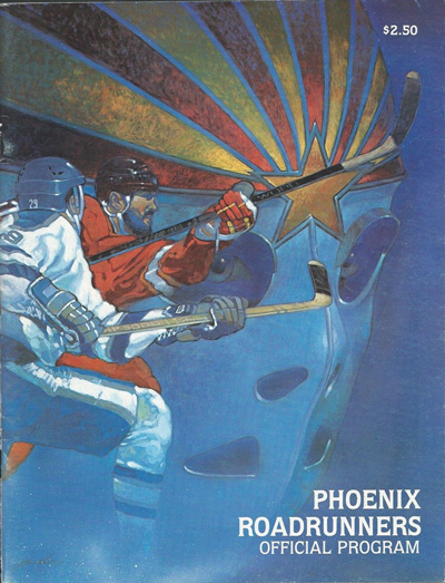 1989-90 Phoenix Roadrunners Program from the International Hockey League