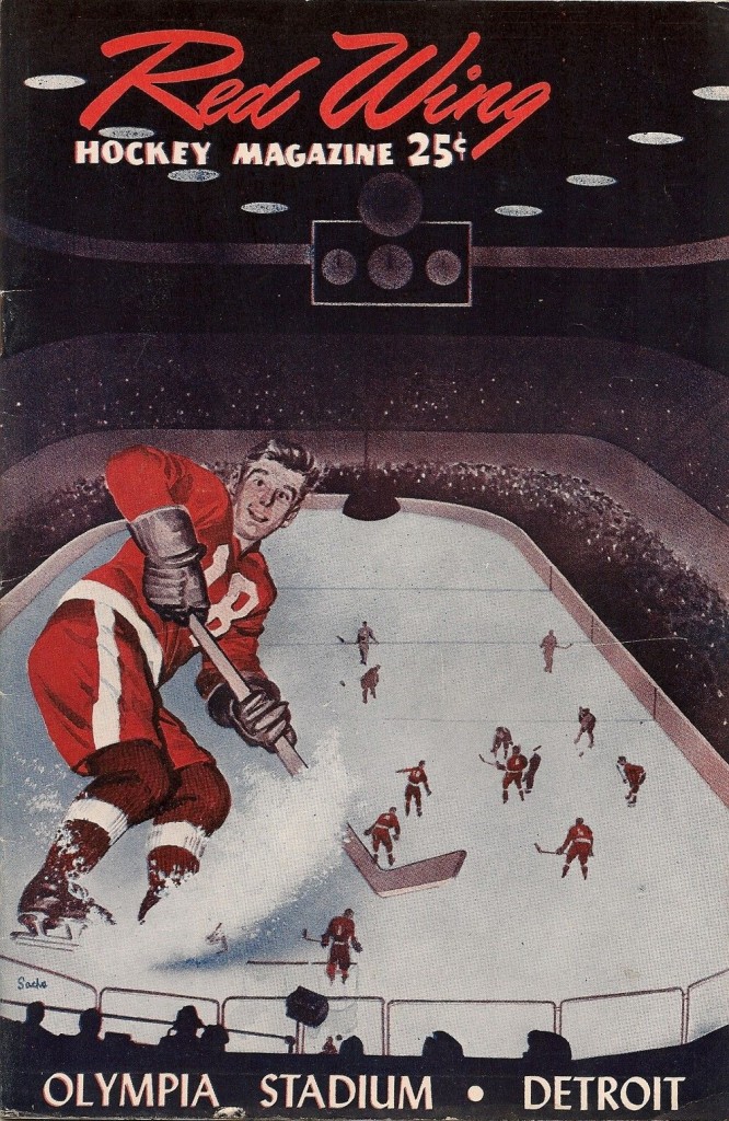 1956 Detroit Red Wings Program