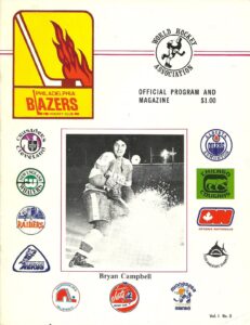 Philadelphia Blazers logo, uniforms, and team history photo