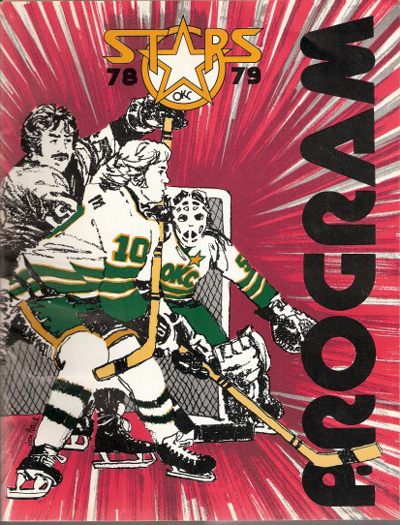 1978-79 Oklahoma City Stars Program from the Central Hockey League