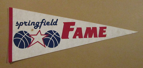 Springfield Fame pennant from the United States Basketball League