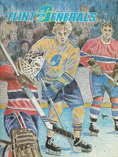 1976 Flint Generals Program from the International Hockey League
