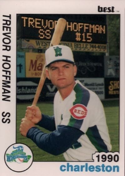 1990 Trevor Hoffman Charleston Wheelers minor league trading card