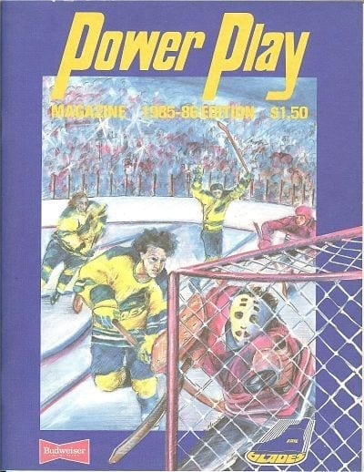1985-86 Erie Golden Blades Program from the Atlantic Coast Hockey League