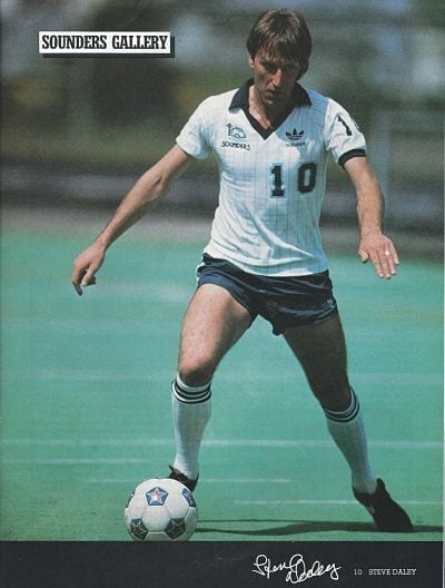 Steve Daley of the 1983 Seattle Sounders of the North American Soccer League