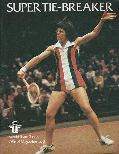Billie Jean King New York Apples of World Team Tennis