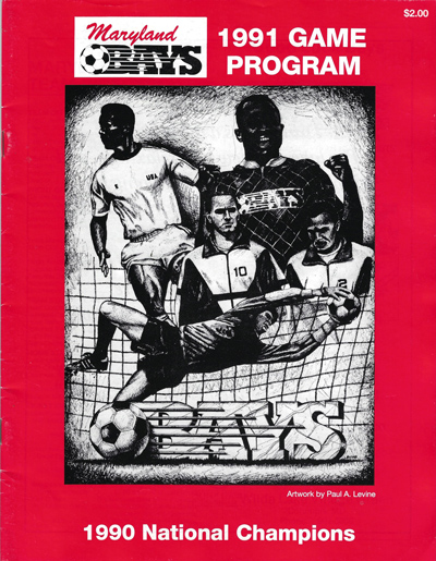 1991 Maryland Bays program from the American Professional Soccer League
