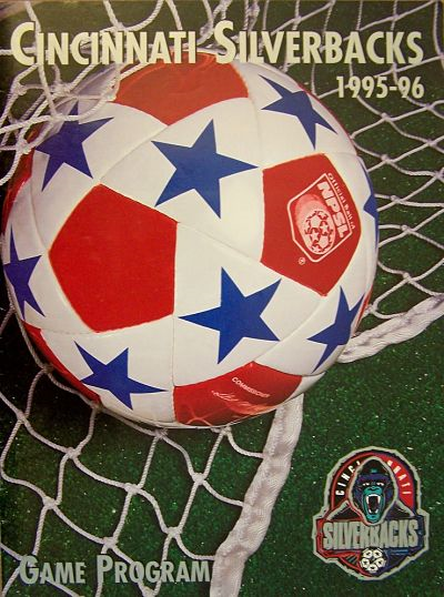 1995-96 Cincinnati Silverbacks Program from the National Professional Soccer League