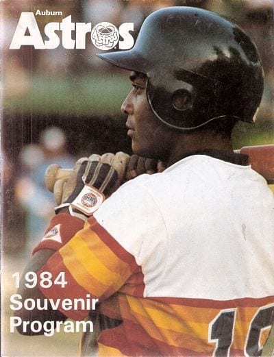 1984 Auburn Astros Program