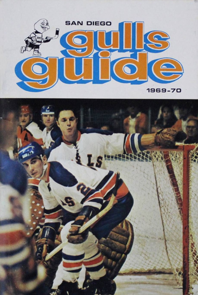 1969-70 San Diego Gulls media guide from the Western Hockey League
