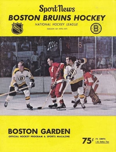Frosty's Hockey World - Boston Bruins Jersey History: 1970-1971