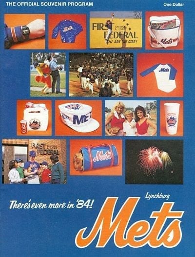 1984 Lynchburg Mets Program