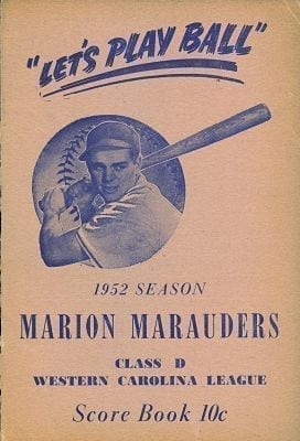 1952 Marion Marauders Program