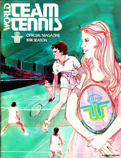 1974 Golden Gaters Program from World Team Tennis