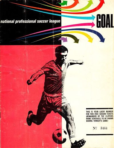 1967 Oakland Clippers Program from the National Professional Soccer League