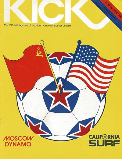 1979 California Surf vs. Moscow Dynamo exhibition soccer program from the North American Soccer League