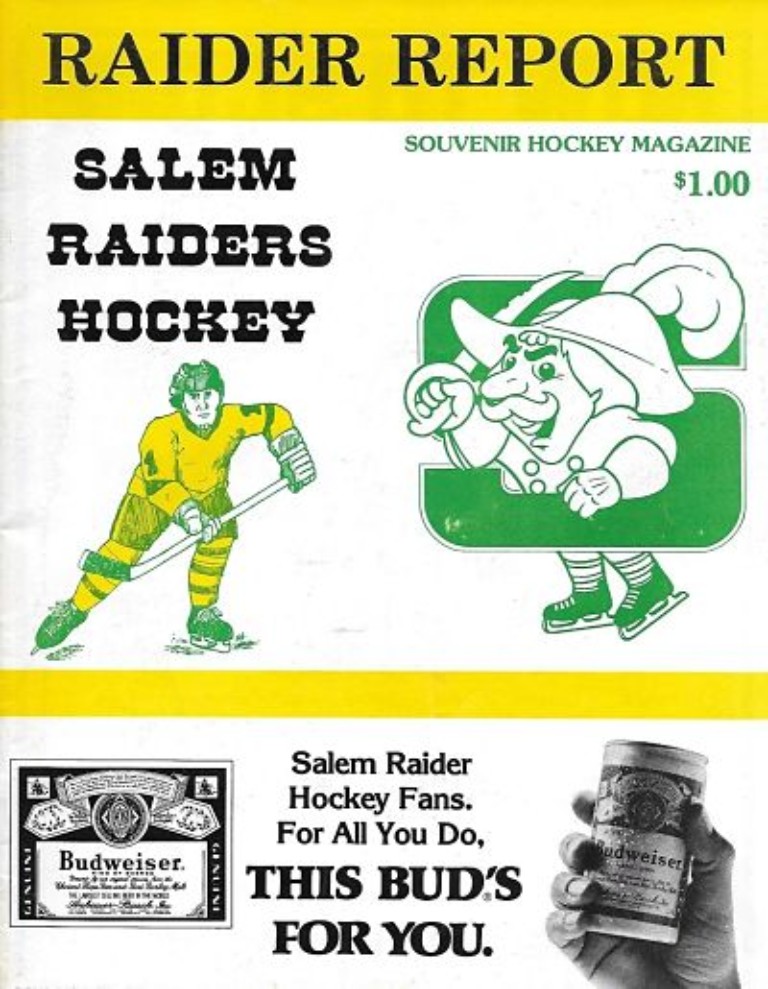 1980-81 Salem Raiders Program