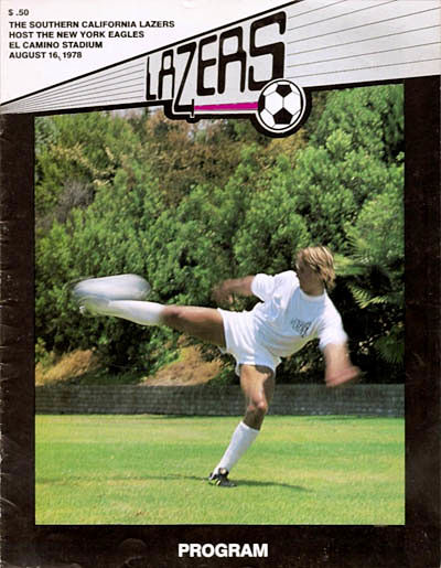 1978 Southern California Lazers Program from the American Soccer League