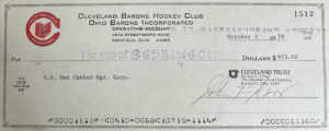 Cleveland Barons (1976-1978) logo, uniforms, and team history photo