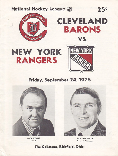 In an effort to revive the Cleveland Barons history, the NHL is