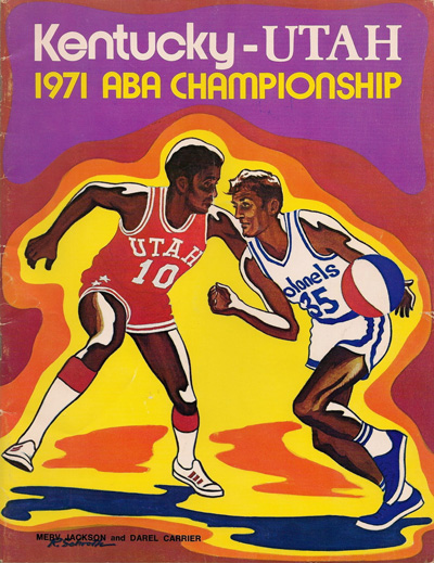 1971 Kentucky Colonels Program from the American Basketball Association