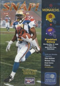 1995 London Monarchs Program