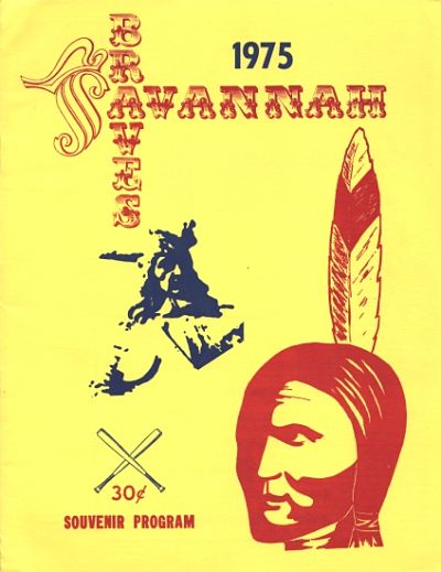 1975 Savannah Braves Program