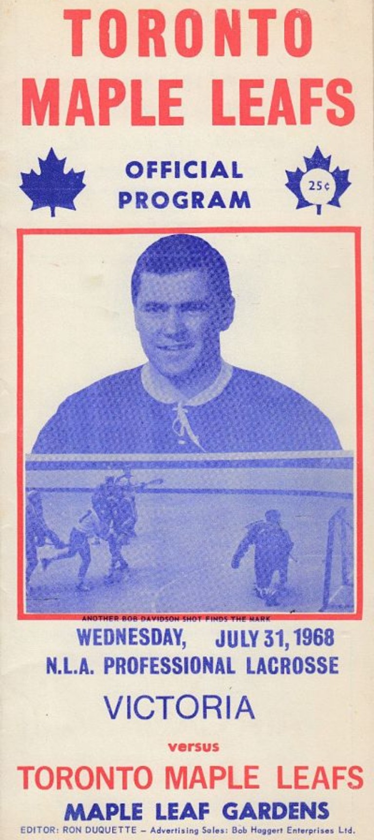 Bob Davidson Toronto Maple Leafs