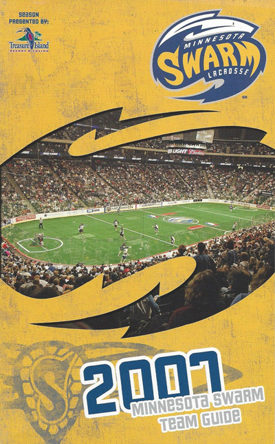 2007 Minnesota Swarm Media Guide from the National Lacrosse League