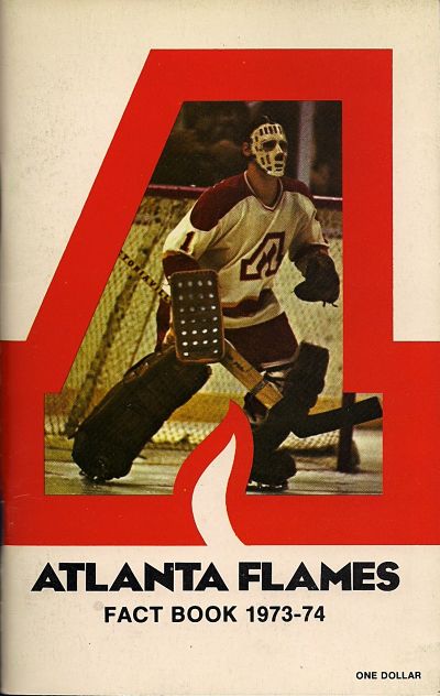 1973-74 Atlanta Flames Media Guide from the National Hockey League