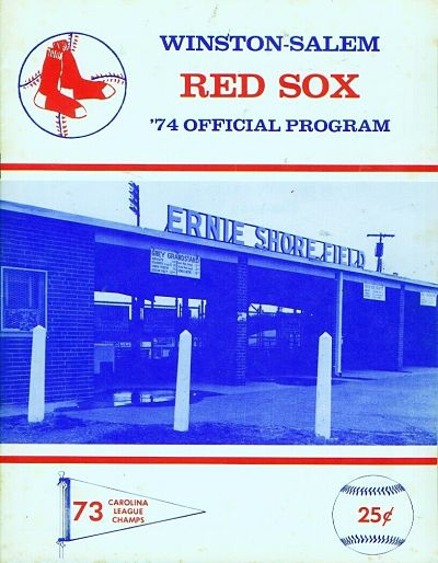 1974 Winston-Salem Red Sox Program