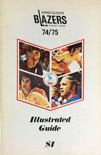 1974-75 Vancouver Blazers Media Guide