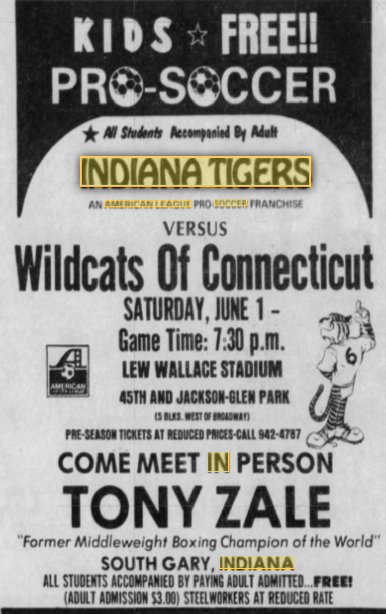 Indiana Tigers American Soccer League